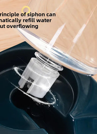 Cat bowl double bowl automatic drinking water and food bowl cat drinking water bowl cat food dog bowl dog bowl integrated feeder