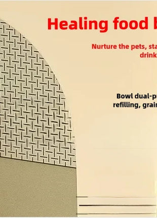 Cat bowl automatic feeder for cats, dogs, pets, water dispensers, integrated cat bowl, cat food basin, dogs, eating, drinking wa