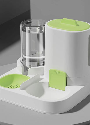 Cat feeding water feeder dog bowl cat bowl smooth food and water supply two-in-one water dispenser cat bowl pet supplies
