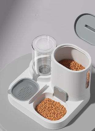 Cat feeding water feeder dog bowl cat bowl smooth food and water supply two-in-one water dispenser cat bowl pet supplies