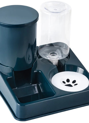 Cat bowl double bowl automatic drinking water and food bowl cat drinking water bowl cat food dog bowl dog bowl integrated feeder