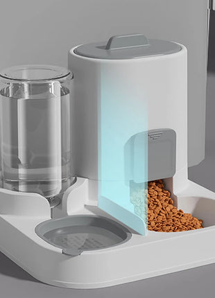 Cat feeding water feeder dog bowl cat bowl smooth food and water supply two-in-one water dispenser cat bowl pet supplies