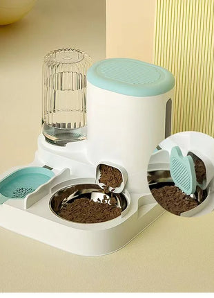 Cat bowl automatic feeder for cats, dogs, pets, water dispensers, integrated cat bowl, cat food basin, dogs, eating, drinking wa
