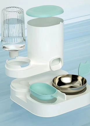 Cat bowl automatic feeder for cats, dogs, pets, water dispensers, integrated cat bowl, cat food basin, dogs, eating, drinking wa