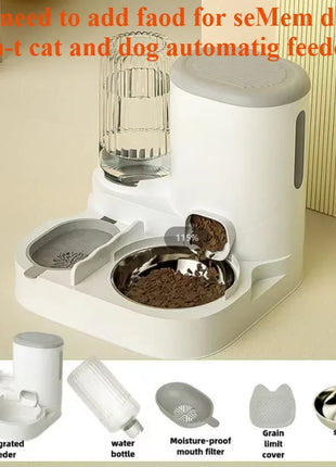 Cat bowl automatic feeder for cats, dogs, pets, water dispensers, integrated cat bowl, cat food basin, dogs, eating, drinking wa