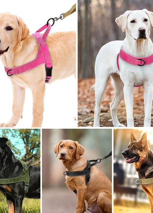 Nylon Durable Dog Harness No Pull Pet Harness with Handle Reflective Training Harness for Small Medium Large Dog German Shepherd