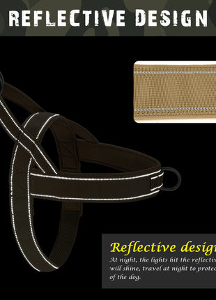Nylon Durable Dog Harness No Pull Pet Harness with Handle Reflective Training Harness for Small Medium Large Dog German Shepherd