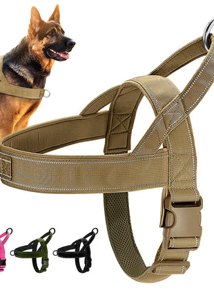Nylon Durable Dog Harness No Pull Pet Harness with Handle Reflective Training Harness for Small Medium Large Dog German Shepherd