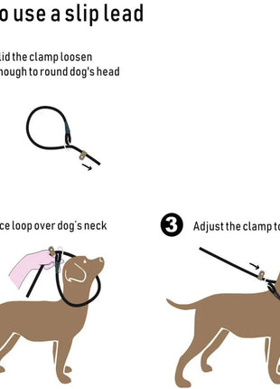 Dog Leashes Outdoor Travel Dogs Training Chain Heavy Duty Soft Handle Lead for Greater Control Safety Training  Pet Leash