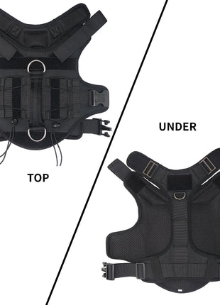 Tactical Dog Harness with Handle, No-Pull, Adjustable Pet Vest, Training, Hunting, Outdoors, Medium and Large Dogs