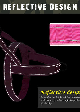 Nylon Durable Dog Harness No Pull Pet Harness with Handle Reflective Training Harness for Small Medium Large Dog German Shepherd