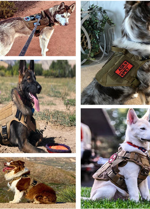 Military Large Dog Harness Training Pet Vest for French Bulldog German Shepherd Malinois Tactical Harnesses For Dogs Accessories