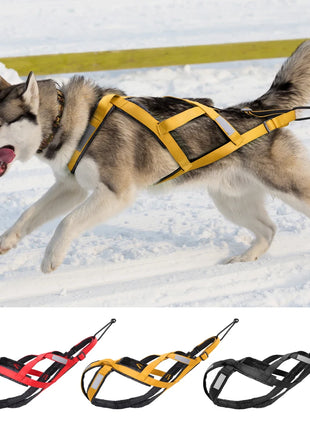 Dog Sled Harness Pet Weight Pulling Sledding Harness Mushing X Back Harness For Large Dogs Husky Canicross Skijoring Scootering