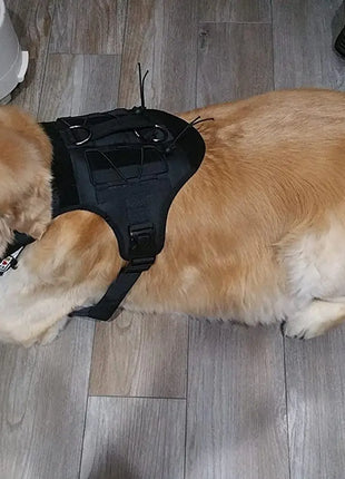 Tactical Dog Harness with Handle, No-Pull, Adjustable Pet Vest, Training, Hunting, Outdoors, Medium and Large Dogs