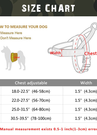 Nylon Durable Dog Harness No Pull Pet Harness with Handle Reflective Training Harness for Small Medium Large Dog German Shepherd