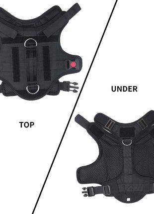 Tactical Dog Harness with Handle, No-Pull, Adjustable Pet Vest, Training, Hunting, Outdoors, Medium and Large Dogs