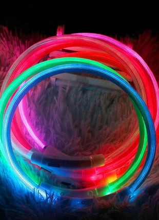 Led Dog Collar Luminous Usb Cat Dog Collar 3 Modes Led Light Glowing Loss Prevention LED Collar For Dogs Pet Dog Accessories