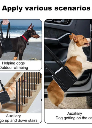 Dog Lift Harness Adjustable Dog Sling for Back Legs Support Rehab Harness for Weak Rear Legs Pet Aid Assist Tool For Elderly Dog