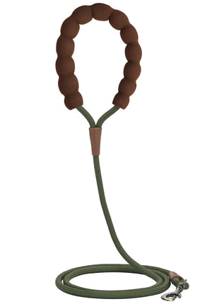 LL039--pet dog leash, 1.5-meter high density rope, soft handle, alloy buckle.