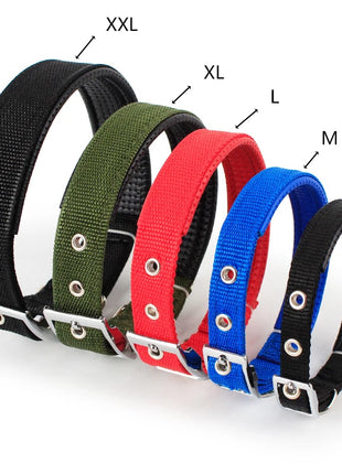 Solid Dog Collars  Nylon Dog Collar For Small Medium Large Dogs Teddy Keji Pitbull Bulldog Beagle