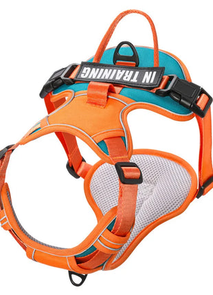 Dog Harness NO PULL Outdoor Walking Breathable Reflective Adjustable Small Dog Harness for Medium Large Dogs Pet Supplies