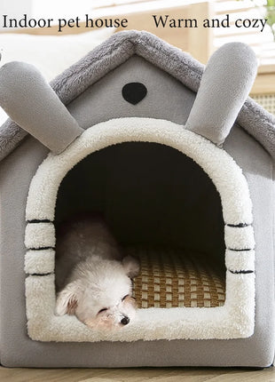 Cat /Dog bed Foldable Pet Sleepping Bed removable and washable cat house kennel for dog house indoor cat nest