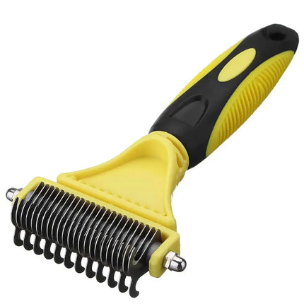Professional Dog Brush, Light and Efficient, Safe and Easy To Use Pet Comb, Rake, Remove Undercoat Knots, Wooden Handle