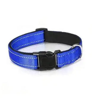 Dog Collar Reflective Adjustable Breathable Nylon Soft Padded DurableePet Collar for Small Medium Large Dog Bone Rope