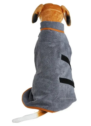 Dog Bathrobe Towel Bath Robe Pet Fast Drying Coat Soft Adjustable Absorbent Towel For Large Medium Small Dogs