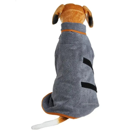 Dog Bathrobe Towel Bath Robe Pet Fast Drying Coat Soft Adjustable Absorbent Towel For Large Medium Small Dogs