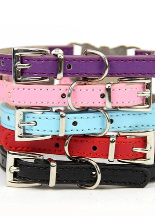 Dog Collar Leather Pet Dog Collar Leash Used for Small Medium Large Dogs Cats Outdoor Walking Pet Supplies Necklace Accessory
