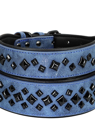 Dog Collar For Large Dogs Cool Spikes Studded Leather Pet Collars For German Shepherd Mastiff Rottweiler Bulldog Accessories