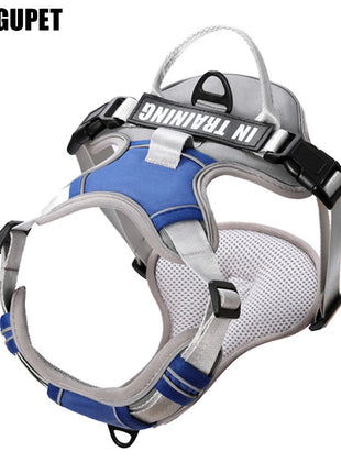 Dog Harness NO PULL Outdoor Walking Breathable Reflective Adjustable Small Dog Harness for Medium Large Dogs Pet Supplies