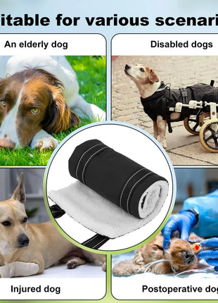 Dog Lift Harness Adjustable Dog Sling for Back Legs Support Rehab Harness for Weak Rear Legs Pet Aid Assist Tool For Elderly Dog