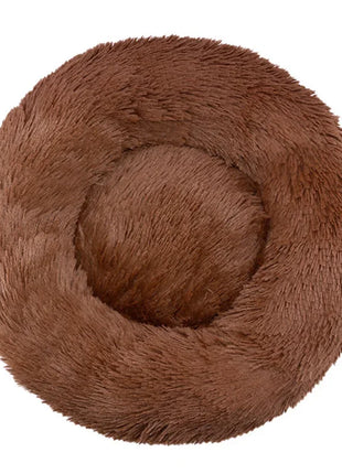 40-90cm Round Pet Bed for Large Dog Bed Super Soft Cat Bed Long Plush Dog House for Medium Dog House Winter Warm Sleeping