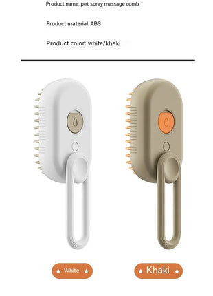 3 in 1 Pet Electric Steam Brush Cat and Dog Cleaning Spray Massage Grooming Comb Retractable Handle Pet Hair Removal BeautyBrush