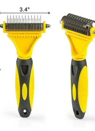Professional Dog Brush, Light and Efficient, Safe and Easy To Use Pet Comb, Rake, Remove Undercoat Knots, Wooden Handle
