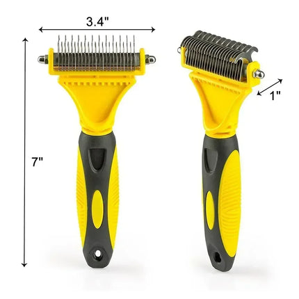 Professional Dog Brush, Light and Efficient, Safe and Easy To Use Pet Comb, Rake, Remove Undercoat Knots, Wooden Handle