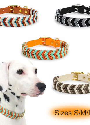 Dog Fashion Collar For Ladies Handmade Design Pet Colorful Neck Ring Small Medium and Large Dogs Lead-collar Wear Supplies