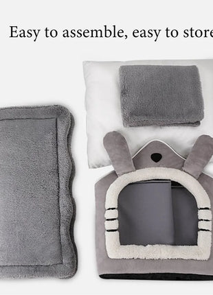 Cat /Dog bed Foldable Pet Sleepping Bed removable and washable cat house kennel for dog house indoor cat nest