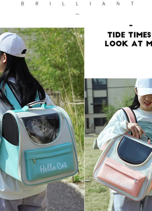 Cat Carrier Bags Windproof Outdoor Travel Backpack for Cat Small Dogs Transport Carrying Bag Cat Backpack Carriers With Cushion