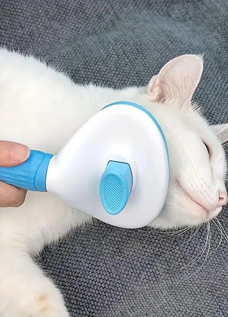Dog brush, cat brush, self-cleaning pet brush for combing long and short hair dogs, cats, rabbits, etc. to remove loose hair