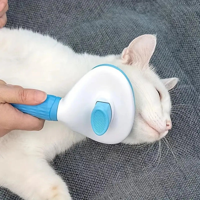 Dog brush, cat brush, self-cleaning pet brush for combing long and short hair dogs, cats, rabbits, etc. to remove loose hair