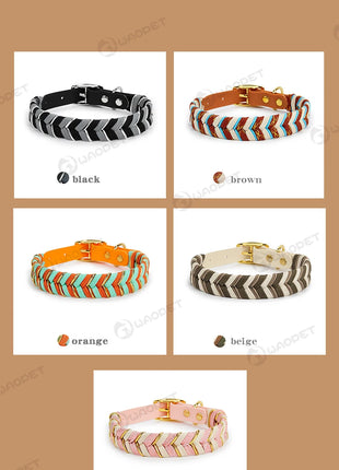 Dog Fashion Collar For Ladies Handmade Design Pet Colorful Neck Ring Small Medium and Large Dogs Lead-collar Wear Supplies