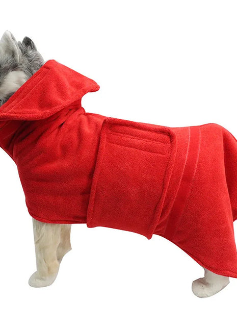 Dog Bathrobe Towel Bath Robe Pet Bathrobe Drying Coat Absorbent Towel For Large Medium Small Dog Super Fast Dry Soft Adjustable