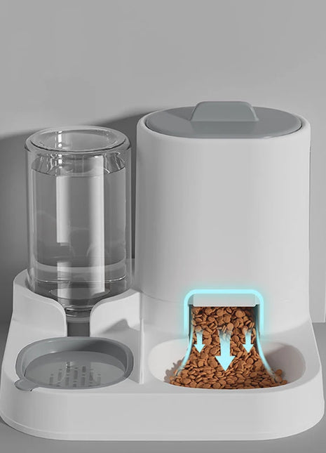 Cat feeding water feeder dog bowl cat bowl smooth food and water supply two-in-one water dispenser cat bowl pet supplies