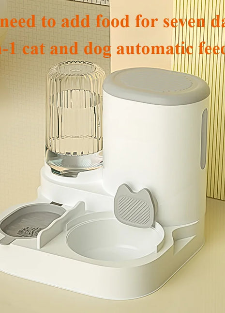 Cat bowl automatic feeder for cats, dogs, pets, water dispensers, integrated cat bowl, cat food basin, dogs, eating, drinking wa