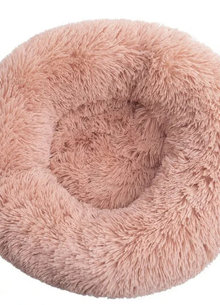 40-90cm Round Pet Bed for Large Dog Bed Super Soft Cat Bed Long Plush Dog House for Medium Dog House Winter Warm Sleeping