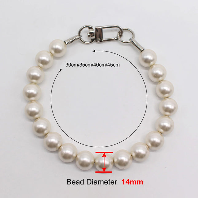 Dog Pearl Collars for Large Dogs Cats Pet Necklace Jewelry Chihuahua Yorkie Girl Clothing Dress Costume Accessories Wire Rope