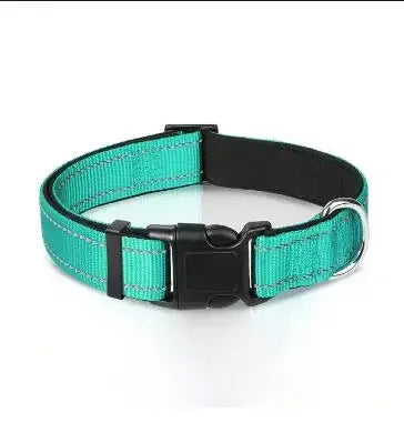 Dog Collar Reflective Adjustable Breathable Nylon Soft Padded DurableePet Collar for Small Medium Large Dog Bone Rope